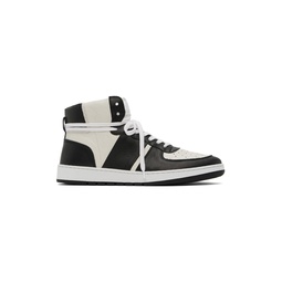 White   Black Pillar Destroyer High Sneakers 241202M236000