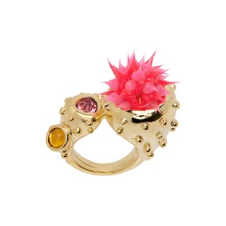Gold   Pink Candy Pod Ring 232236F024015