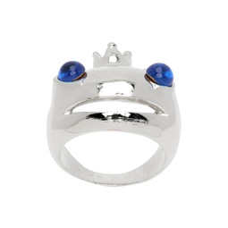 Silver Frog Prince Ring 232236M147003
