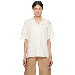 Off-White Embroidered Currents Shirt 241583M192013