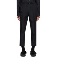Black Belted Trousers 232057M191004