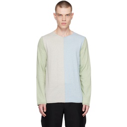 Multicolor Colorblocked Sweater 231058M213003
