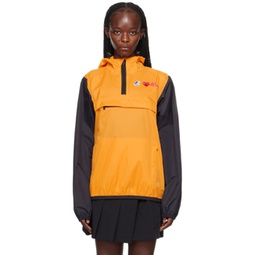 Orange & Black K-Way Edition Jacket 231246F063004