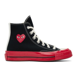 Black & Red Converse Edition PLAY Chuck 70 High-Top Sneakers 231246F127000