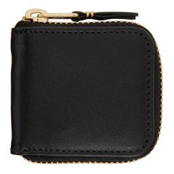 Black Classic Leather Coin Pouch 222230F038000