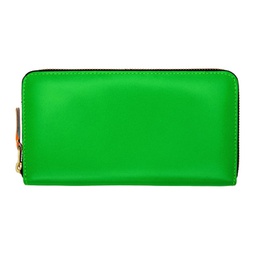 Green Super Fluo Zip Wallet 222230F040015