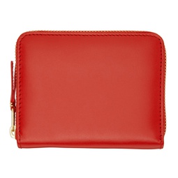 Orange Leather Classic Zip Card Holder 222230F037005