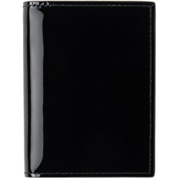 Black Glossy Print Card Holder 232230M163002