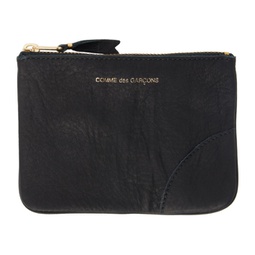 Black Washed Zip Wallet 232230M164035