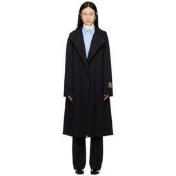 Black Shift Trench Coat 241400F067000