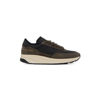 Brown   Black Track Technical Sneakers 232426F128007