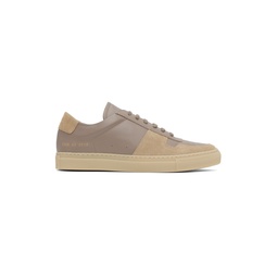 Taupe Bball Sneakers 222133M237032