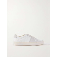COMMON PROJECTS BBall suede-trimmed leather sneakers