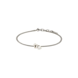 Silver Pearl Bracelet 221444M142001