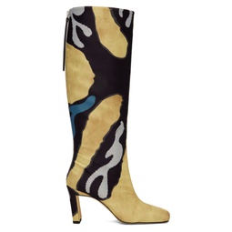 SSENSE Exclusive Yellow   Blue Wandler Edition Isa Long Boots 241954F115001