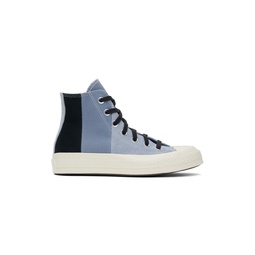 Blue   Black Chuck 70 Patchwork Suede Sneakers 241799F127071