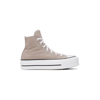 Taupe Chuck Taylor All Star Lift Platform High Top Sneakers 232799F127003