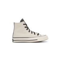 SSENSE Exclusive Off White   Grey Chuck 70 Hi Sneakers 212799F127001