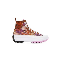 Pink   Orange Run Star Hike Tropical Florals Sneakers 222799M236173