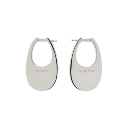 Silver Medium Swipe Earrings 241325F022003