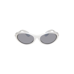 Gray Oval Sunglasses 241325F005001