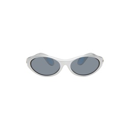 Silver Cycling Sunglasses 241325M134001