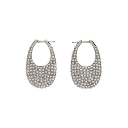 Silver Crystal Swipe Earrings 232325F022002