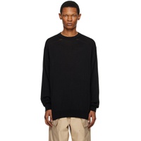 Black Fretwork Sweater 231909M201003