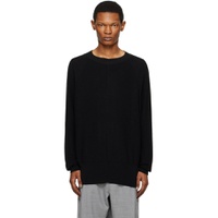 Black Front Seam Sweater 231909M201001