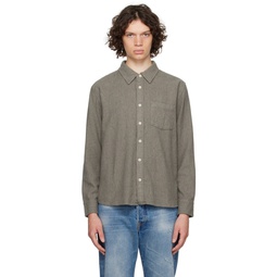 Gray Button Shirt 232569M192021