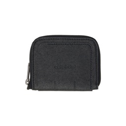 Black Zippered Wallet 232559M164004
