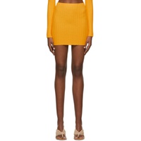 Yellow Capri Mini Skirt 221750F090003