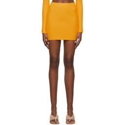Yellow Capri Mini Skirt 221750F090003