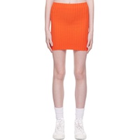 Orange Capri Miniskirt 231750F090000