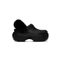 Black Stomp Lined Clogs 241209F121019