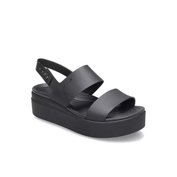 Crocs Womens Brooklyn Platform Wedge Sandal - Black