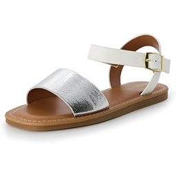 CUSHIONAIRE Womens Swoon one band ankle strap sandal with Memory Foam, Wide Widths Available