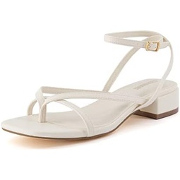 CUSHIONAIRE Womens Novella low block heel sandal +Memory Foam and Wide Widths Available