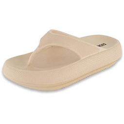 CUSHIONAIRE Womens Fling recovery cloud pool slides sandal with +Comfort