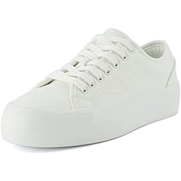 CUSHIONAIRE Womens Tag Low top Canvas Sneaker +Memory Foam