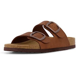 CUSHIONAIRE Womens Lang Cork footbed Sandal with +Comfort
