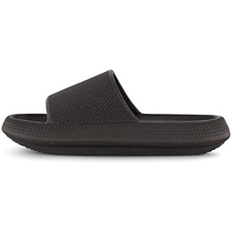 CUSHIONAIRE Mens Feather pool slide with +Comfort