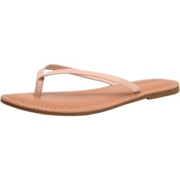 CUSHIONAIRE Womens Cora Flat Flip Flop Sandal with +Comfort and Wide Widths Available, Blush 9.5 W
