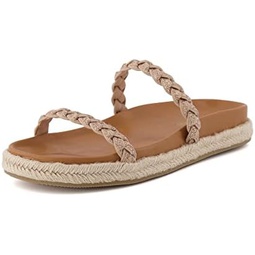 CUSHIONAIRE Womens Nutmeg Espadrille footbed sandal with +Comfort, Wide Widths Available