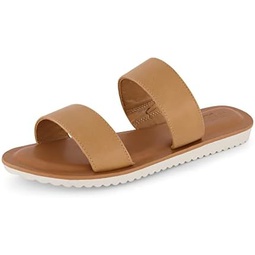 CUSHIONAIRE Womens Vera slide sandal +Memory Foam and Wide Widths Available