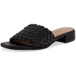 CUSHIONAIRE Womens Nerida woven low block heel sandal +Memory Foam