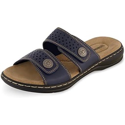CUSHIONAIRE Womens Betsy comfort footbed slide Sandal with adjustable straps and +Comfort