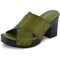 CUSHIONAIRE Womens Kamari Faux Wood Sandal with Memory Foam Padding, Wide Widths Available