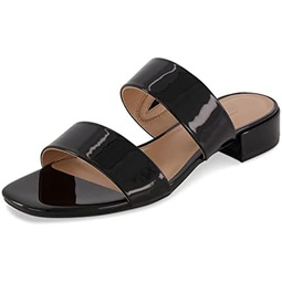 CUSHIONAIRE Womens Nolita two band low block heel slide sandal +Memory Foam and Wide Widths Available