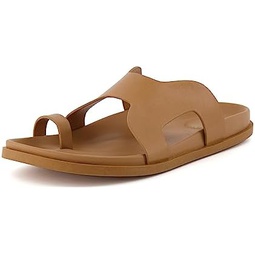 CUSHIONAIRE Womens Lover footbed sandal with +Comfort, Wide Widths Available